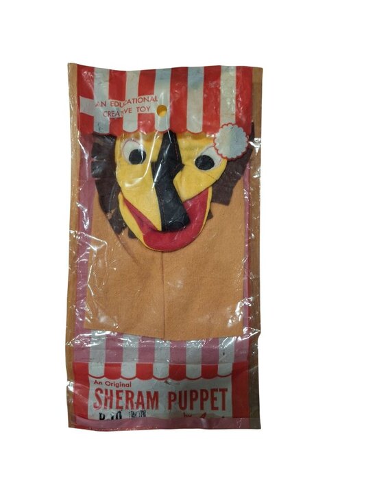 Sheram Other - Sheram Felt Hand Puppet By Luci P10 Don Lion 9x5" Original Vintage Sealed